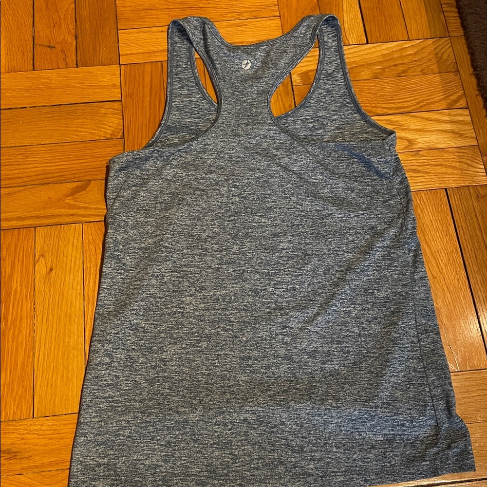 Oiselle blue heather tank top. Size 08 - Picture 3 of 3